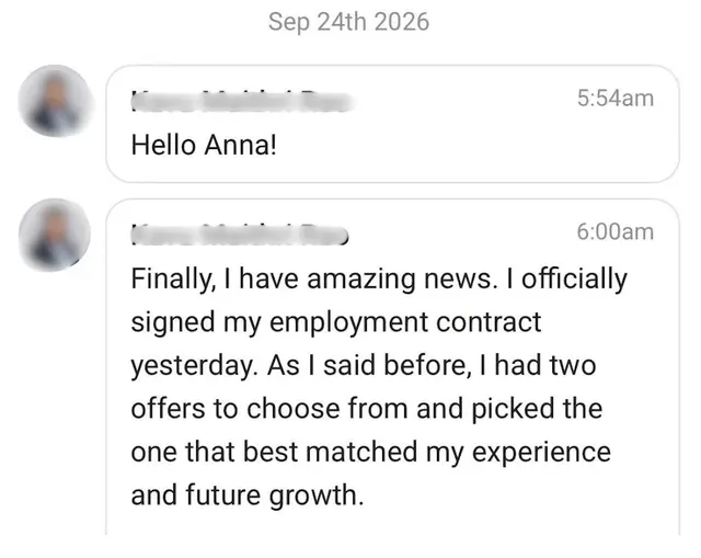 Photo testimonial from Maithri