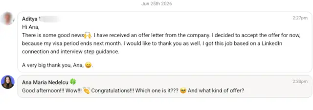 Operations Supervisor in Hamburg, offer received June 2026